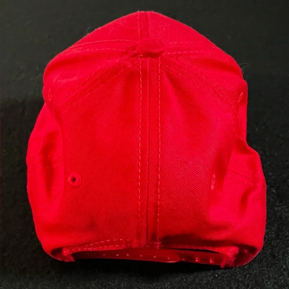 Budweiser Beer Logo Red Snapback Hat Baseball Cap Cotton Adjustable Never Worn